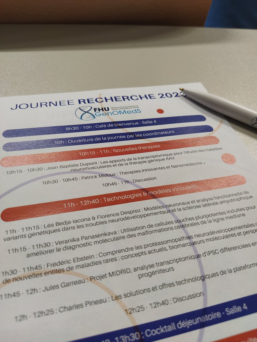 It was a pleasure to participate to the first Research seminar of the <a href="/genomeds/">FHU GenOMedS</a> federation. Thanks a lot <a href="/BezieauStephane/">bezieau</a> and <a href="/sylvie_odent/">sylvie odent</a> for the organization of this event. 
<a href="/CHUnantes/">CHU de Nantes</a> <a href="/NantesUniv/">Nantes Université</a> 
#rarediseases #omics
