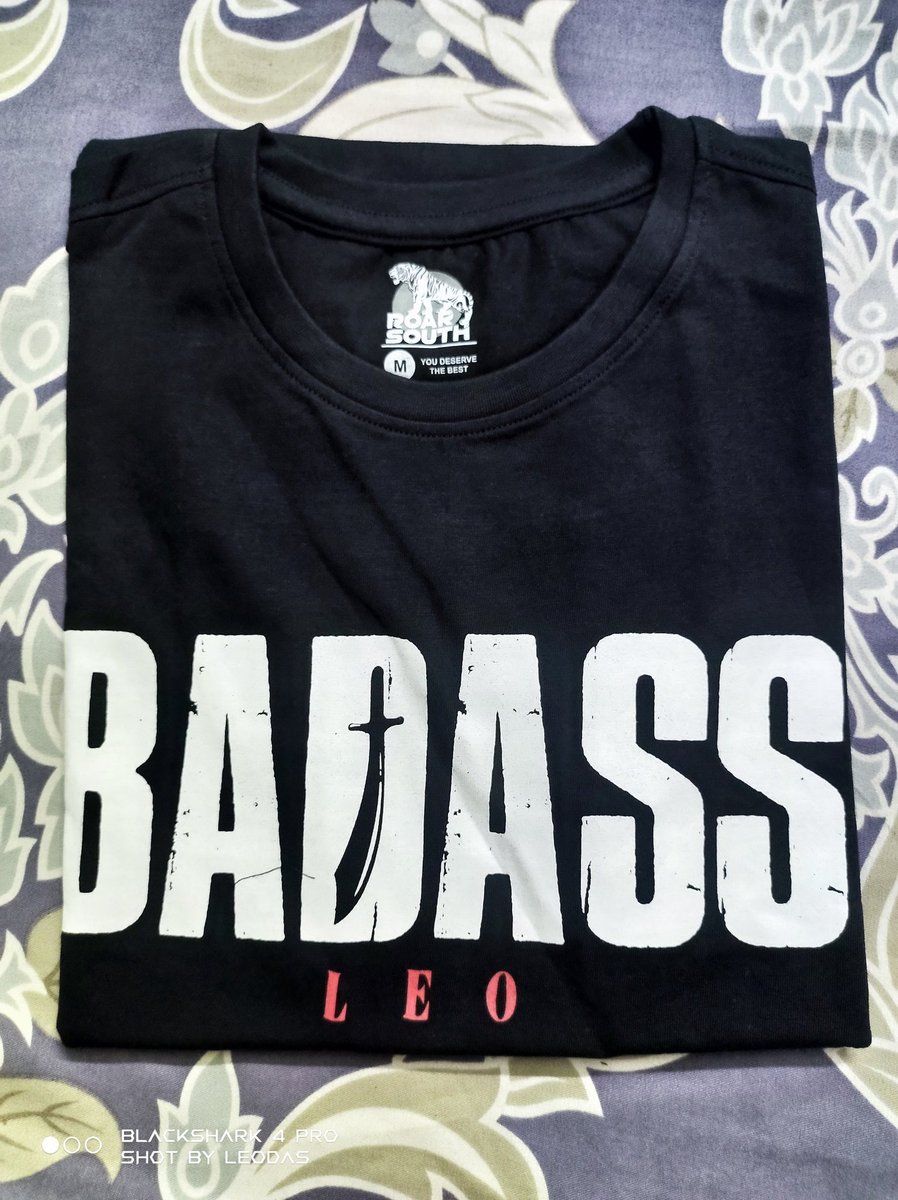 Finally received!

@itisprashanth Great quality, perfect fit and convey my wishes to the designer.

The design on the back of the tshirt is ultimate 👌🔥

#RoarSouth #BadassTshirt #Leo