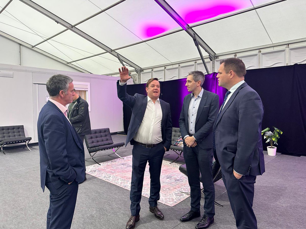 nealerichmond's tweet image. Super to spend some time with Big Stage productions in their amazing new studios in Ashford, Co. Wicklow where they’re bringing global talent &amp;amp; huge investment to Ireland.

Made a new friend, he’s a fan of a scone too!