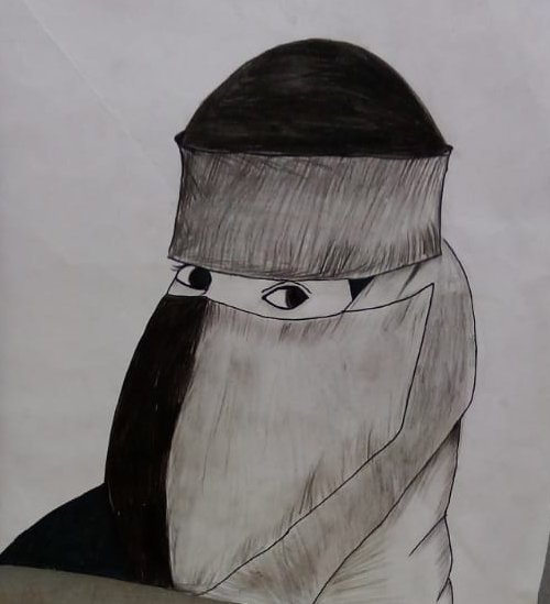 Mgs168tda's tweet photo. Best Picture of Today's 
#Art_Competition with deep message of #Hijab_حجاب made by #Fiza_Ali Class 7th
@AzharMugha83281 @ShahidManzoor69 @Ustad_e_Muhtram @KayaniFalak @farhafarri12 https://t.co/qGLE1qASTp