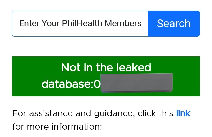 PSA guys! You can verify if your Philhealth data is affected by the data leak by logging in your PhilHealth number at philhealthleak.privacy.gov.ph.