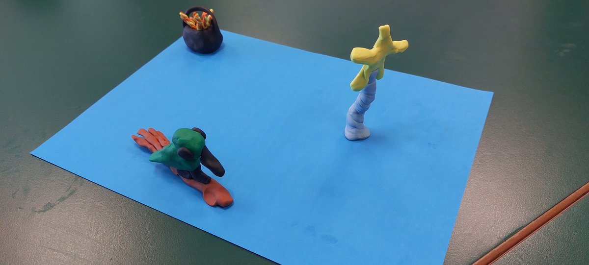 MazsAnna's tweet photo. GradU8 childcare working hard this morning creating Room on the Broom models @Angela_R_ELC @SLC_ELC https://t.co/IW6FJhs0I5