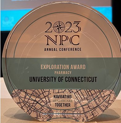 UConnHealthRx's tweet photo. Super proud of our team @uconnhealth Department of Pharmacy - recipients of the 2023 Exploration Award at the recent Northeast Purchasing Coalition (NPC) meeting. We were awarded in recognition of our proactive approach on new technologies and regulatory issues amongst membership https://t.co/COJExar3zl