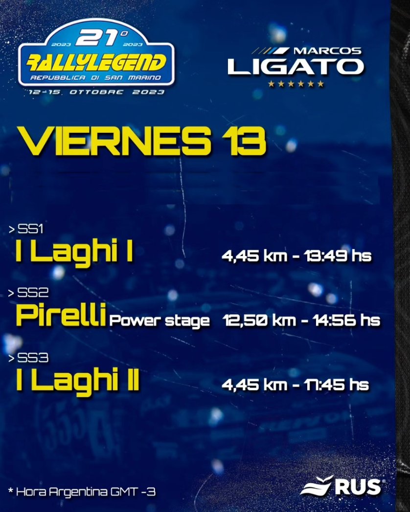 marcosligato's tweet photo. Estos serán los caminos y horarios del fin de semana en el @Rallylegend ⏱️

#6 #rally #rallylegend #subaruimpreza #mcrae

@ruseguros 
@rusdeportes https://t.co/rOiB5zFvEc