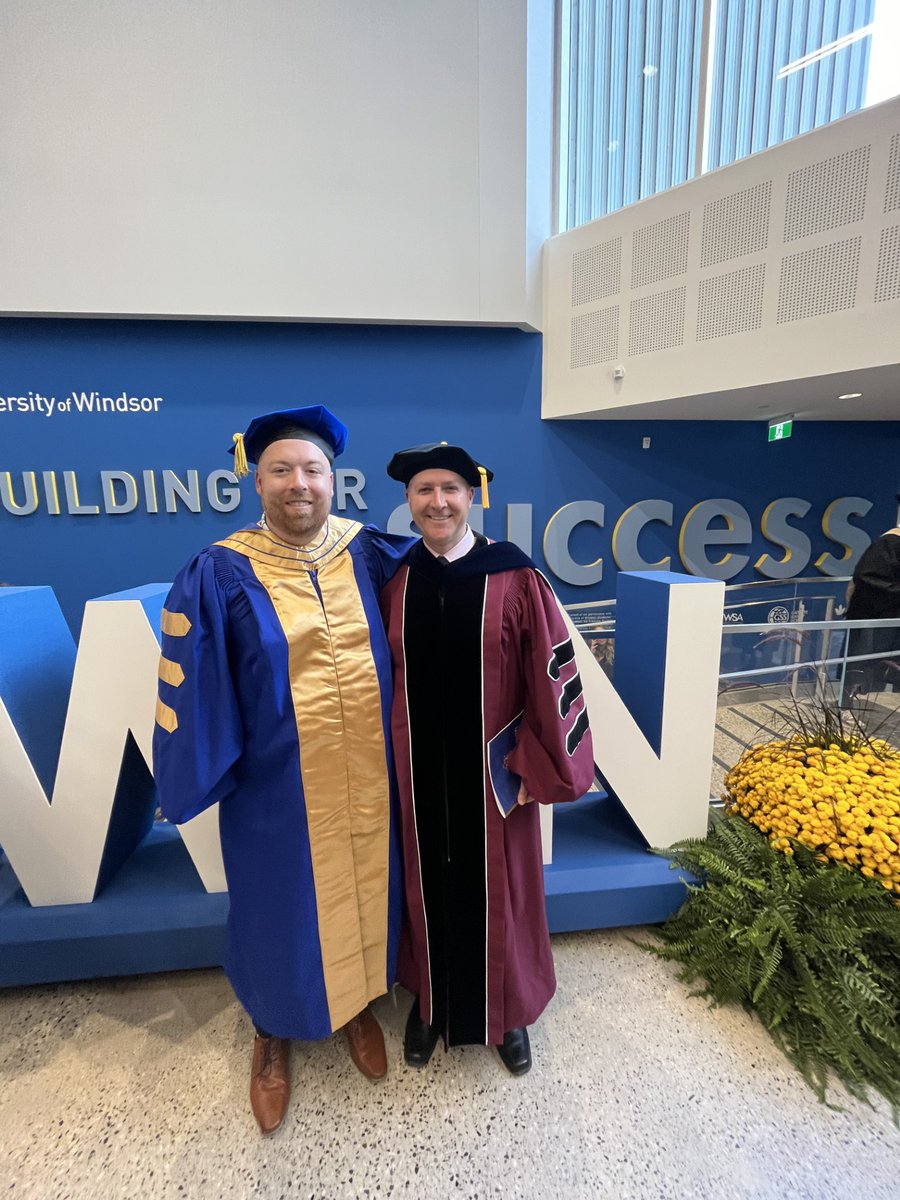 BSUSPTA's tweet photo. Congratulations to our very own Dr. Zachary Evans, who participated in commencement exercises and received his Ph.D. in Kinesiology with a concentration in Sport Management yesterday at the University of Windsor in Windsor, Ontario!

#ChirpChirp https://t.co/zyHABBoCjA