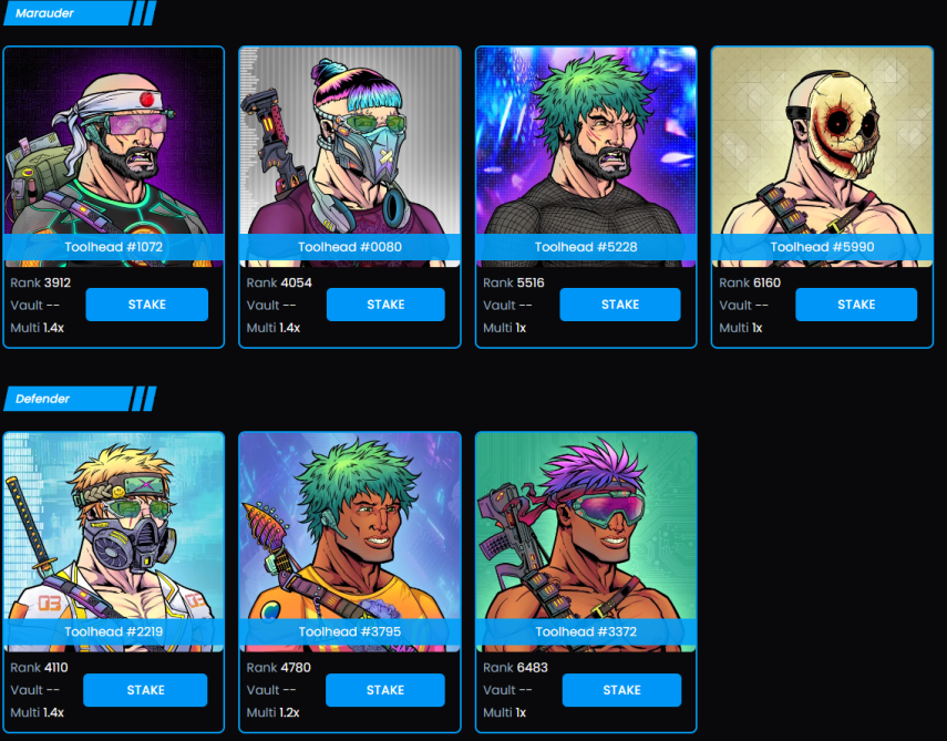 PART 1 TOOLPAPER HAS BEEN PUBLISHED HERE.

toolheads.gitbook.io/toolpaper

We've focused on our gamified staking mechanics in part 1.

TOOLHEAD owners can now see their staking multipliers logging in here 

toolheads.io/staking