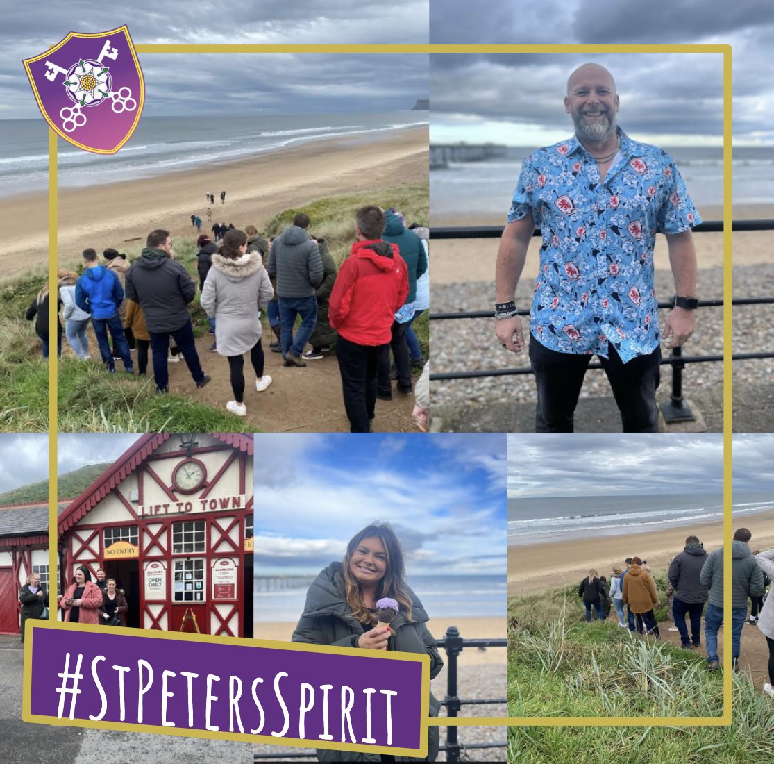 StPetersCC's tweet image. After a busy morning in school for our PD day, staff had the opportunity for a spiritual retreat and walked from Marske to Saltburn. 💜🗝️ #StPetersSpirit #OneFaith #OneFamily #OneFuture