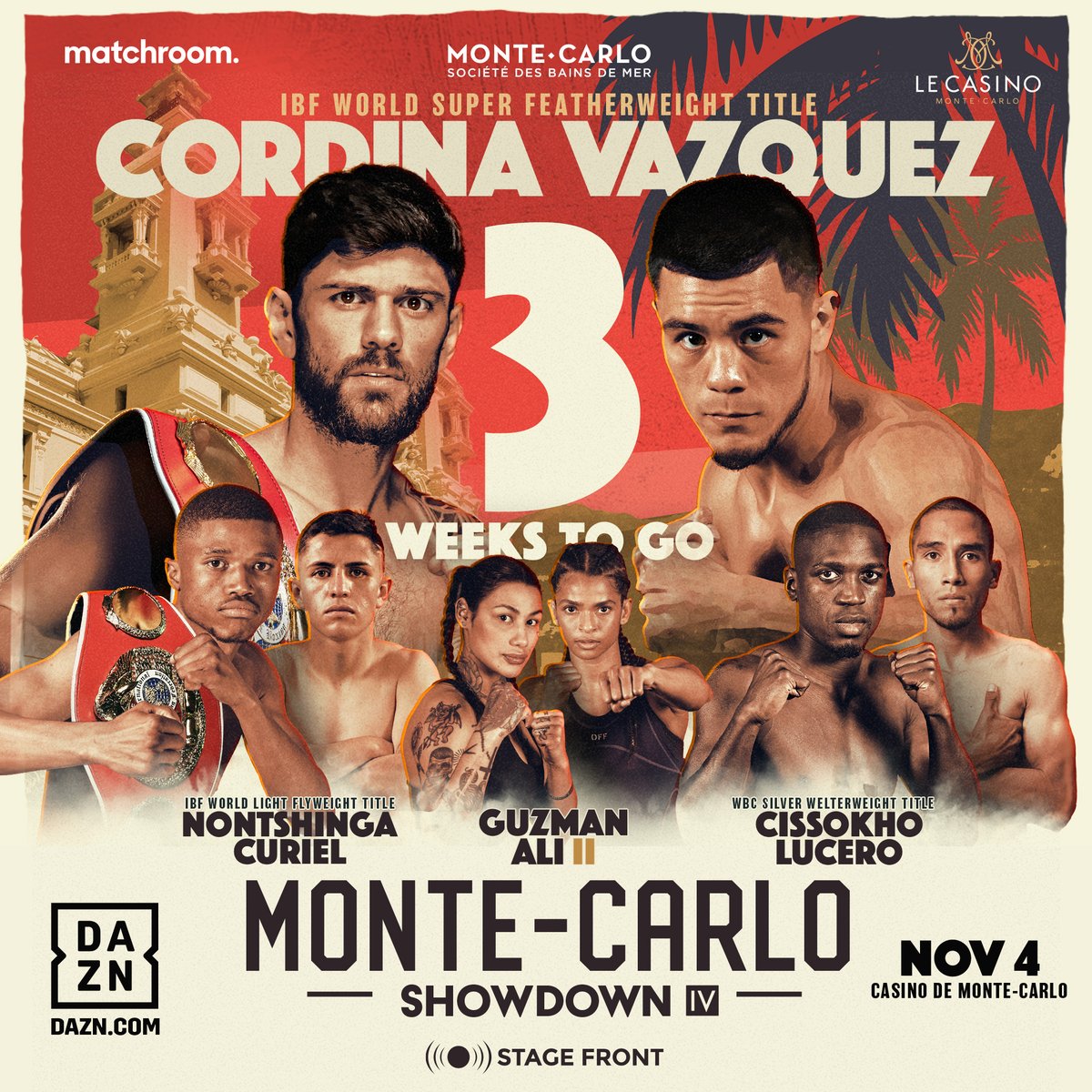 Back to Monte Carlo for the first time since 2019 ✨

Three weeks and counting until our World Championship double header 👑👑 @JoeCordina_91 

#CoridnaVazquez #NontshingaCuriel