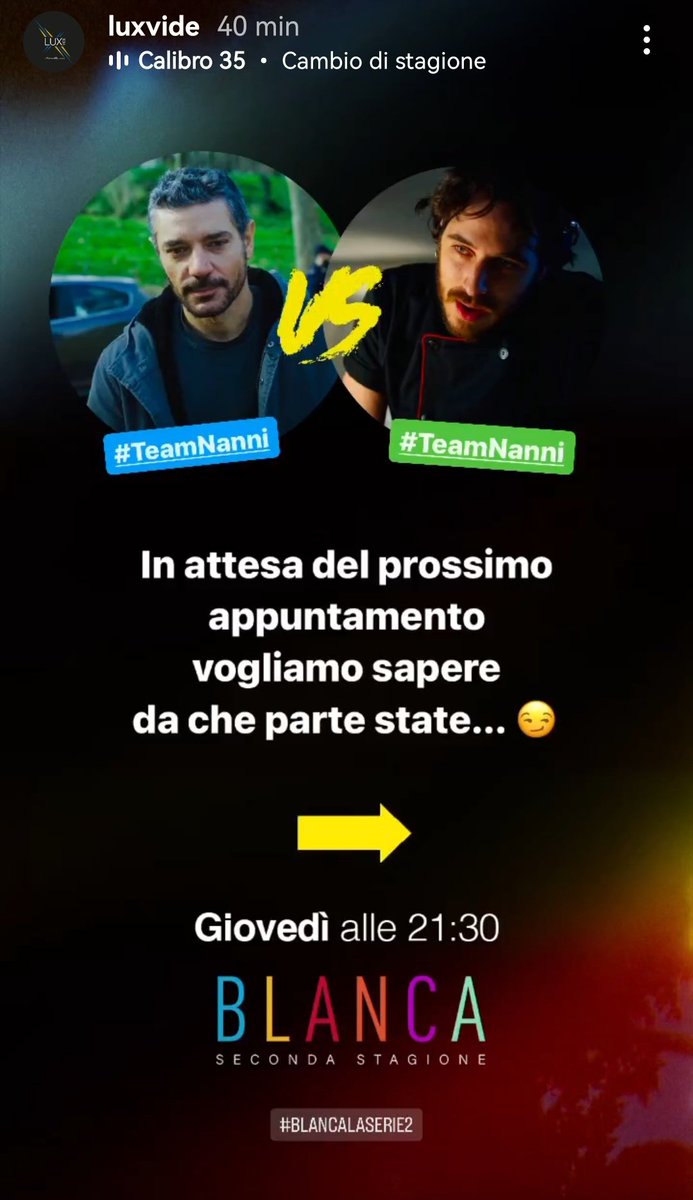 AMikAlice's tweet photo. Due volte #TeamNanni perché giustamente la Lux sta dalla parte giusta ahahah #Spolxvide  @pierspollon @LuxVide #Blanca2 #sorryLanguori #Blanni https://t.co/WTEe3BgMYS