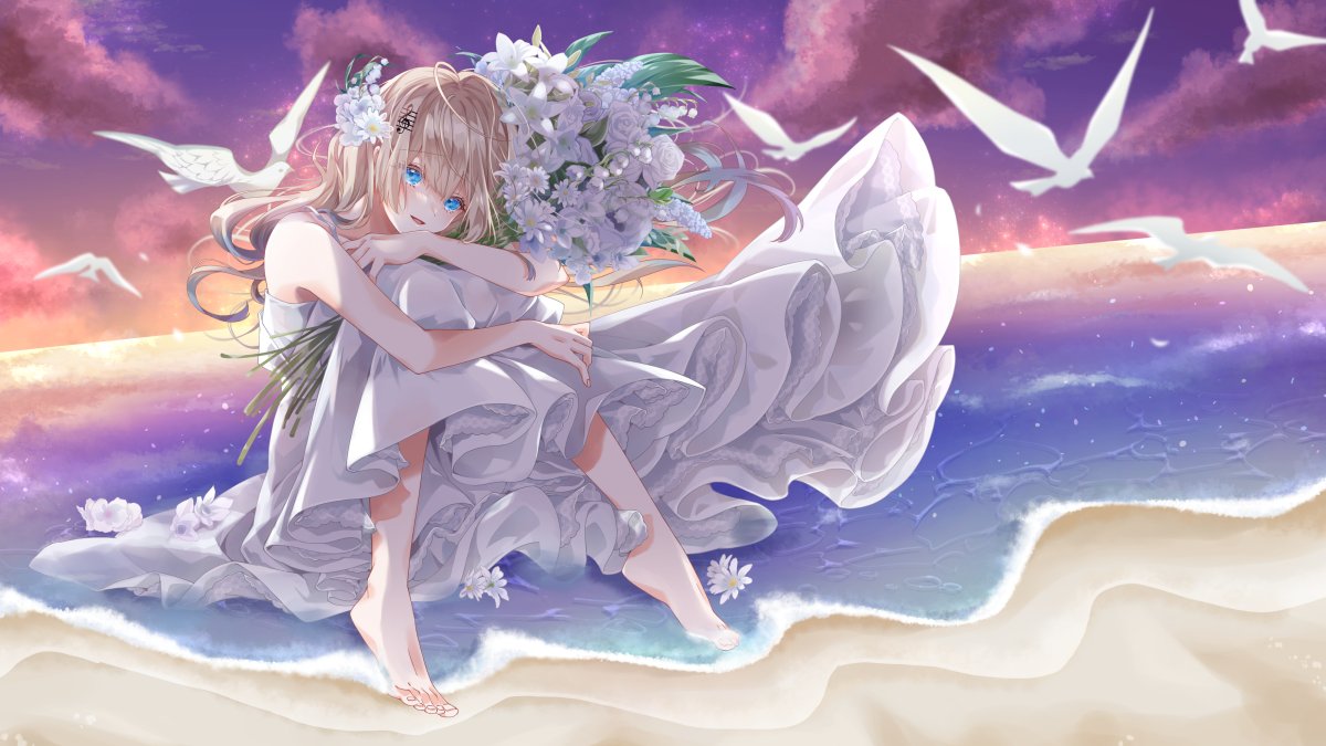 「水魚みぃむ様()の歌ってみたイラストお手伝いさせていただきました!! 声が綺麗で」|ユーキのイラスト