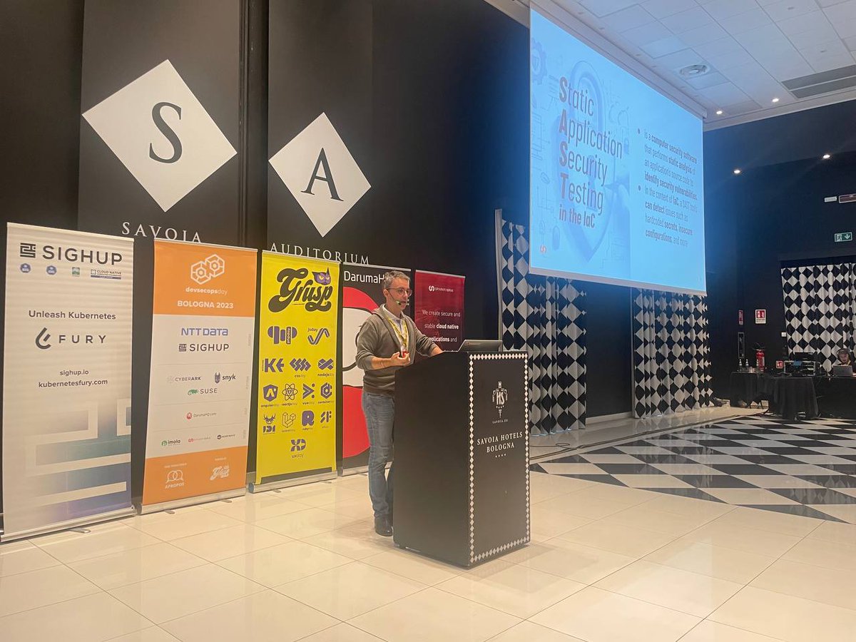 devsecopsdayit's tweet image. Rientriamo dal coffe break con &quot;Come implementare il proprio modello di governance DevSecOps automatizzato con Rego e Trivy&quot; il talk di Andrea Panisson

Andrea è Cloud Native Engineer @ @SparkFabrik

#devsecopsday23 #DevSecOps #DevOps #Cybersecurity