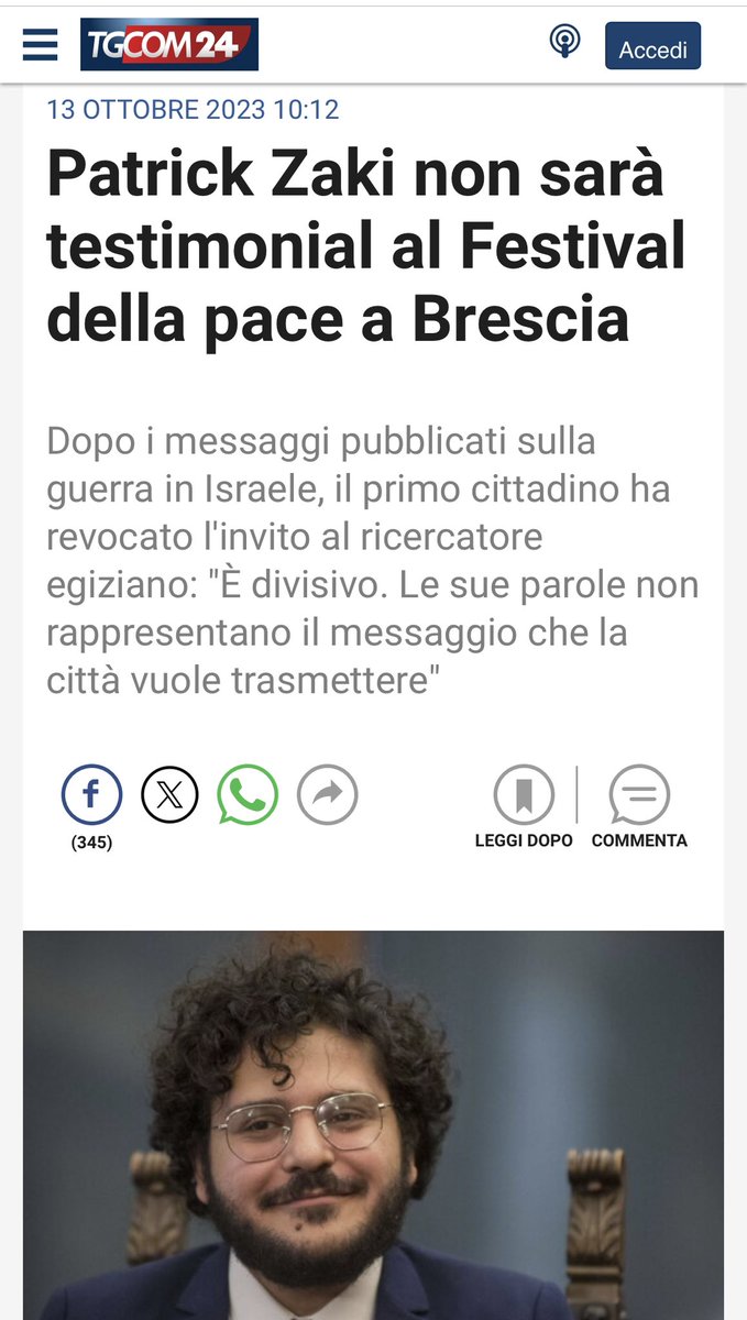 Avreste mai immaginato che #PatrickZaki potesse essere ripudiato dallo stesso #Pd che ci ha fatto per anni due maroni così?

Ecco chiedetevi il motivo.