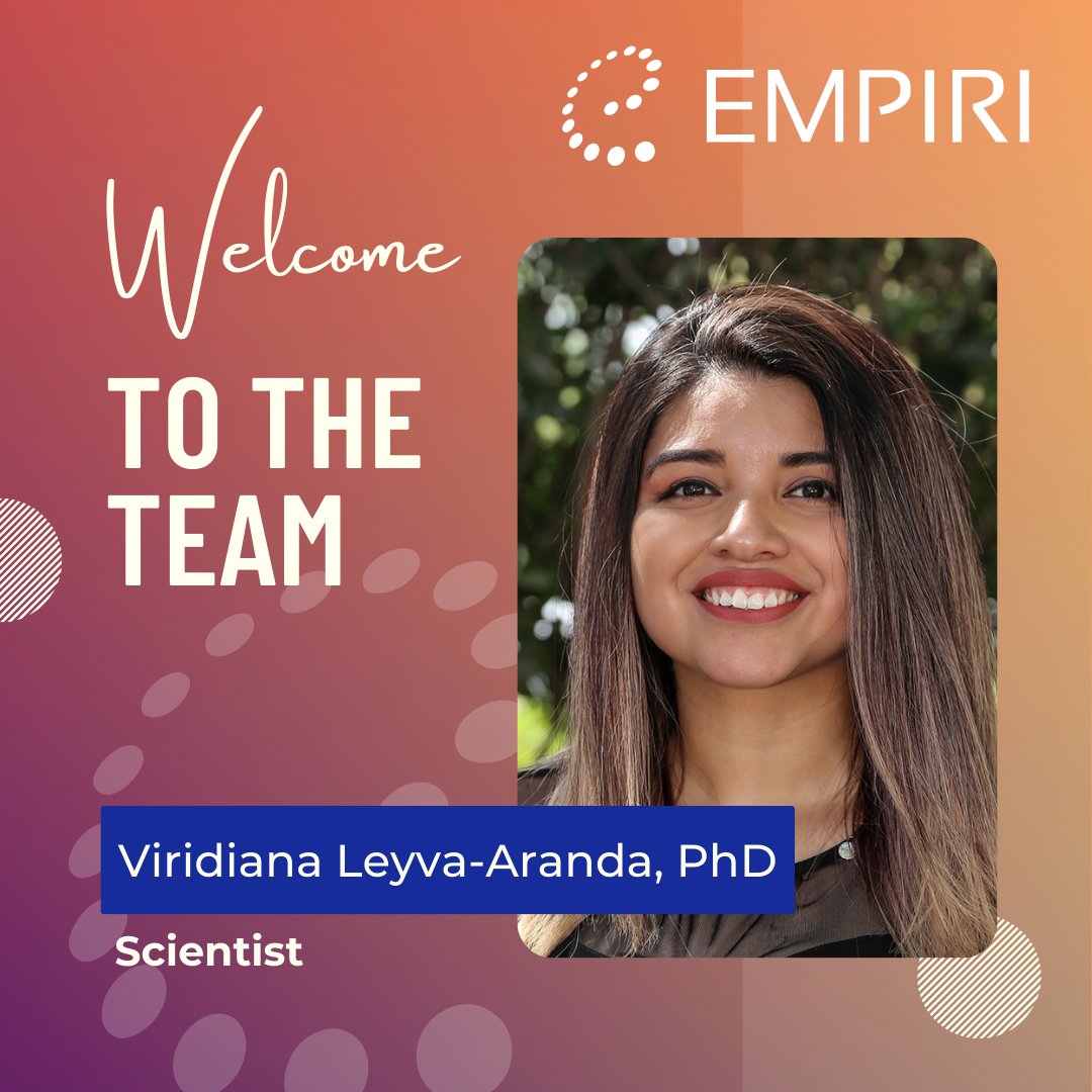We are happy to welcome our new Scientist, Viridiana Leyva-Aranda! She recently received her PhD from Rice University and is an expert in bioengineering and 3D culture systems. #EMPIRI #CancerDiagnostics #CancerTreatment #PrecisionMedicine #BiotechInnovation