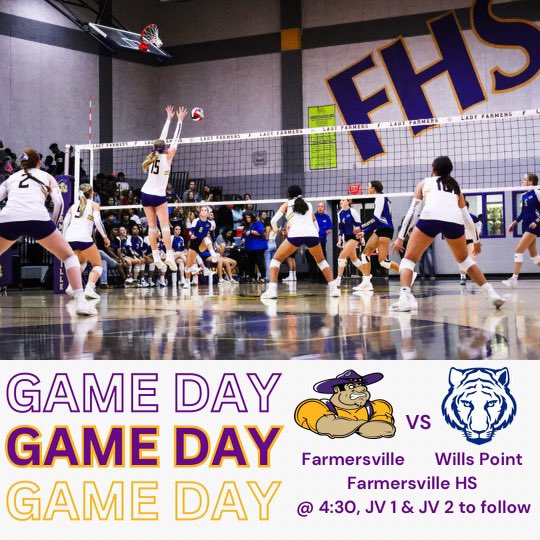 GAME DAY!! Last home game for the Lady Farmers. 

🆚 Wills Point
📍 Farmersville HS
🗓️ Friday, October 13th
⏰ Varsity at 4:30, JV1 and 2 to follow
🎟️ events.ticketspicket.com/agency/b7029d7…

#GRIT #LLC