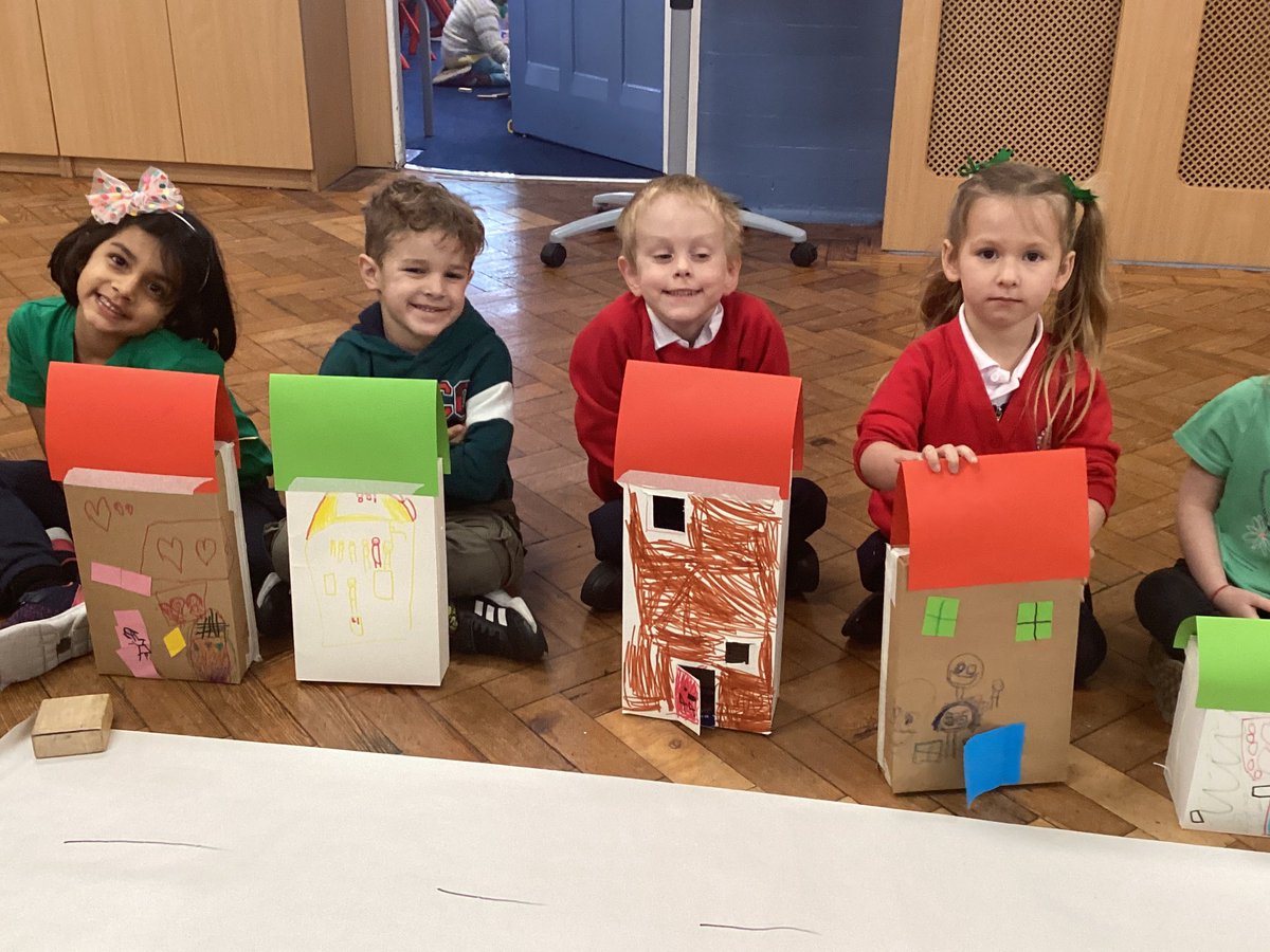 ArchibaldFirst's tweet photo. Reception made a Little Gosforth this week. We each made a house thinking about what it needed and learnt how to join and fold. We made a school to finish off our little town. We have been thinking about where we live this week. #AFSGeography. #AFSDT #AFSEYFS https://t.co/mjnsHhgYu5