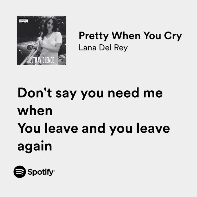 thesadbaby's tweet photo. lana del rey / pretty when you cry https://t.co/vfRZhB7Sra