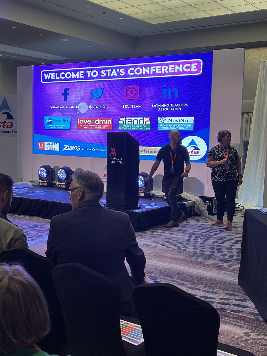 All ready and set <a href="/STA_HQ/">STA</a> with <a href="/LiquidListening/">Liquid Listening</a> - a great programme at the STA conference and looking forward to the taster sessions in the pool