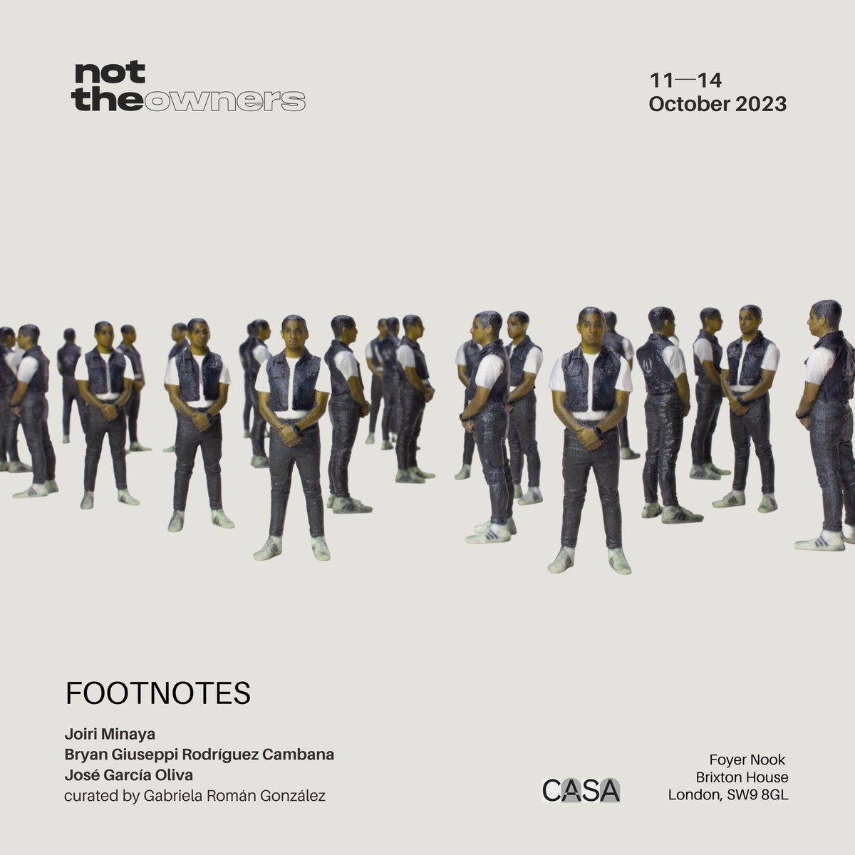 ‘FOOTNOTES’ by Not The Owners continues till tomorrow! 🎨 A FREE exhibition exploring diasporic experiences, politics &amp; a decolonisation view in the arts 🎨

#freerxhibition #latinxart #casapresents2023 #brixton #latinosinart