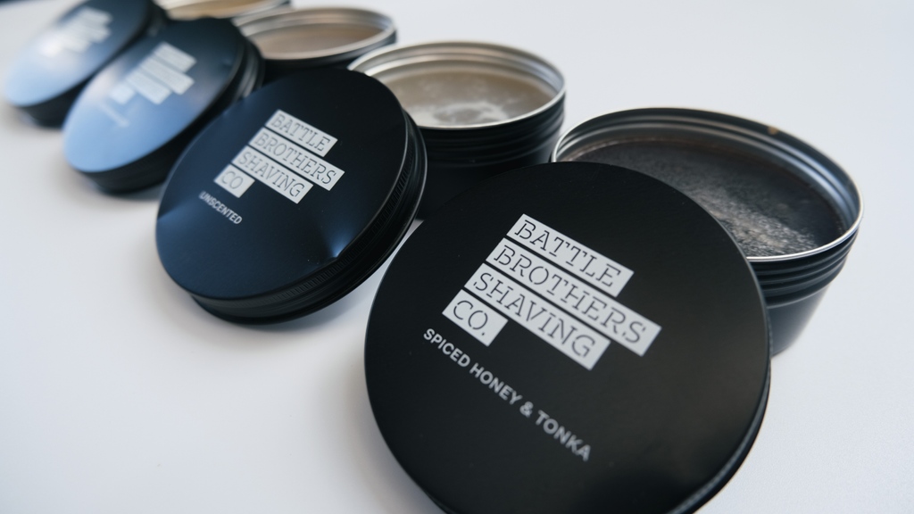 BBshaving's tweet photo. Our shaving soap is made of natural ingredients that provide a better lather and improved skin protection. It's no wonder why many are making the switch.⁠

#battlebrothershaving #grooming #skincare #shave #army  #madeinusa #shavingsoap https://t.co/2RqBhG7Dus