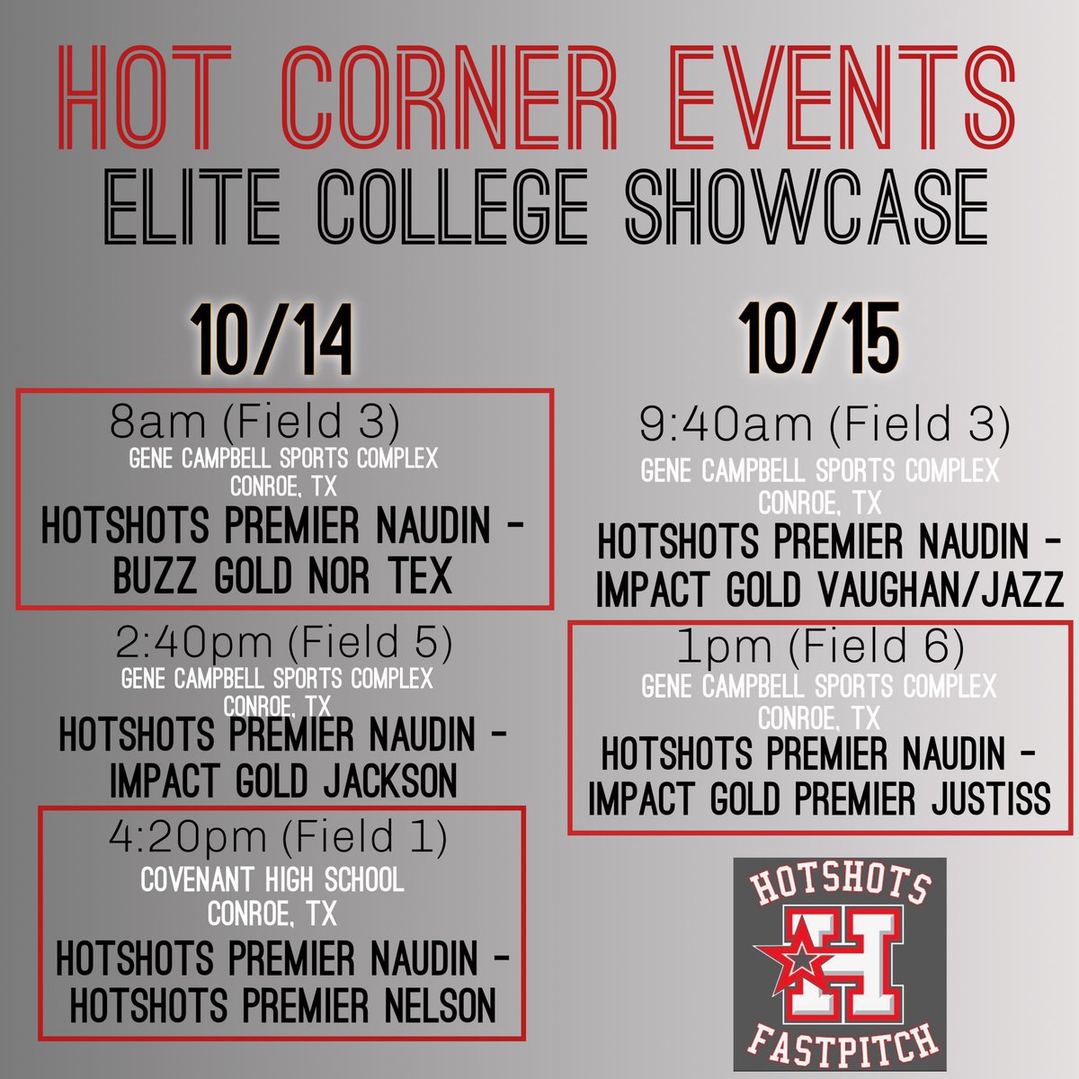 Schedule for this weekend!
LETS GO!
<a href="/HotshotsNaudin/">Hotshots Naudin</a> <a href="/HotshNDNatVil07/">Hotshots Naudin 18u National Villegas</a>