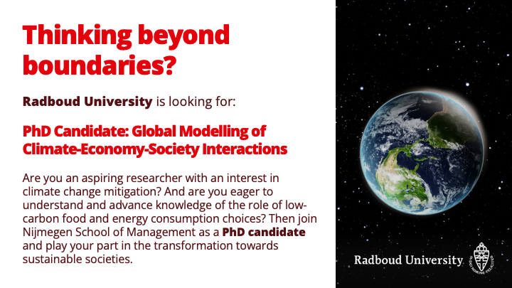 sibel_eker_'s tweet photo. 🚀Open #PhD position @Radboud_Uni for modelling climate, economy, society interactions. Apply by 23 November, because #youhaveaparttoplay
👇👇👇
https://t.co/QD64DNXEqu https://t.co/QXwmmoqmpD