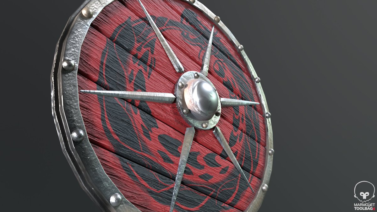 Drawsna_3D's tweet photo. EN: Viking Shield I did for a study <3
PT: Escudo Viking que eu fiz para um estudo <3
#3D #gameprop #blender #vikingshield https://t.co/XG9Wt6gcQY