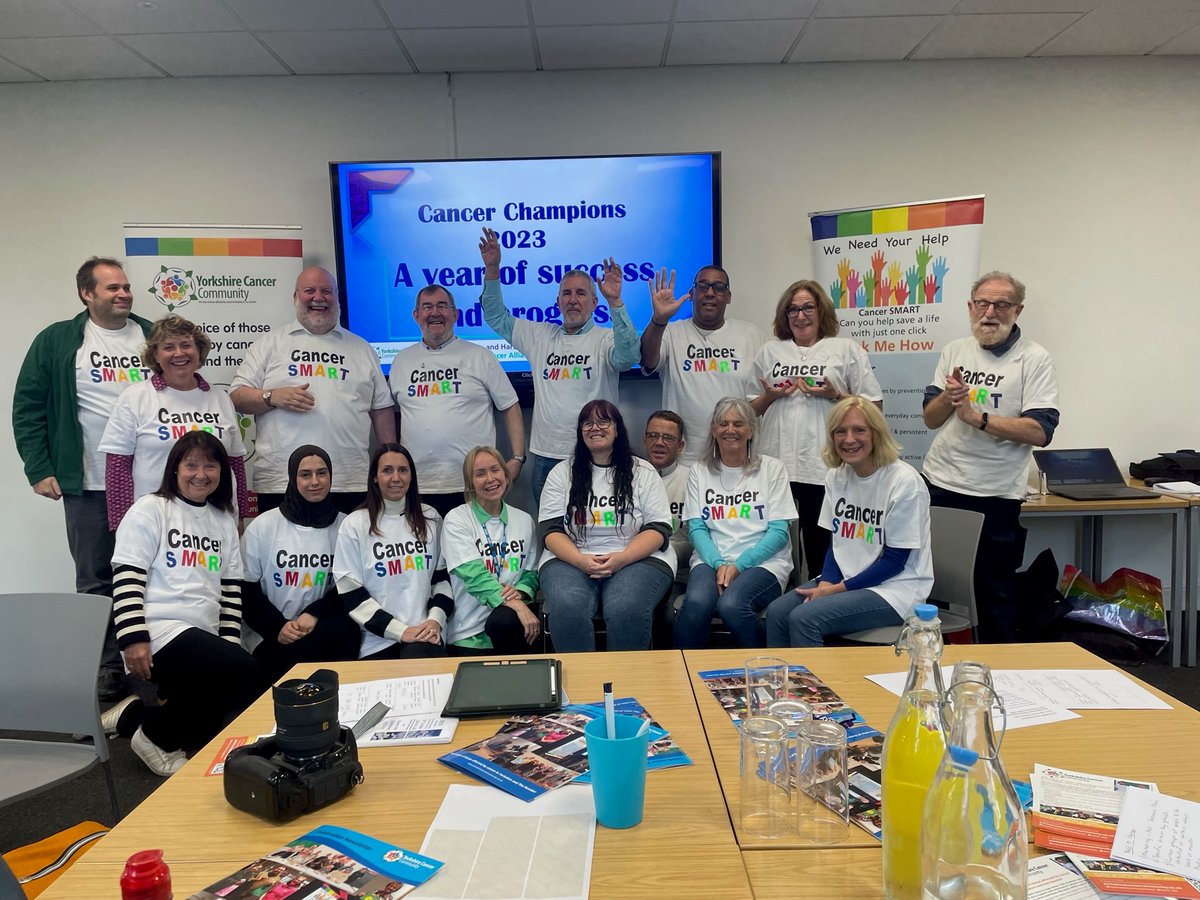 WYHCanAlliance's tweet photo. A great day with @YCC_info discussing and celebrating the important role of the charity's Cancer SMART volunteers in raising awareness of the signs and symptoms of cancer and much more.

We're now on the look out for more volunteers!
#cancersmart
@macmillancancer https://t.co/TWKLZT2TSs
