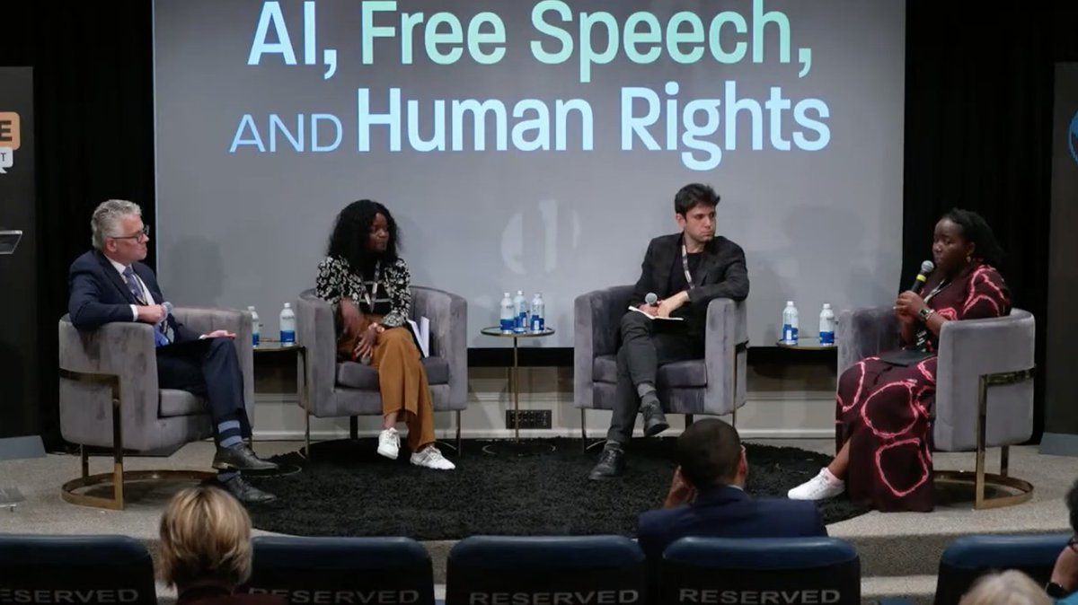 Content Policy & Society Lab (CPSL) (@contentpsl) on Twitter photo Our Executive Director <a href="/JulieOwono/">JulieOw@mstdn.social</a> at <a href="/VanderbiltU/">Vanderbilt University</a> for <a href="/SpeechFuture/">The Future of Free Speech</a> conference. She discussed Improving Linguistic Inclusion in Large Language Models with Irene Mwendwa for <a href="/PollicyOrg/">Pollicy</a>, <a href="/GabeNicholas/">Gabriel Nicholas</a> and <a href="/jbspence/">Jesse Spencer-Smith</a>
Watch Livestream ➡️ bit.ly/3ZPjZVP
#FreeSpeech Our Executive Director <a href="/JulieOwono/">JulieOw@mstdn.social</a> at <a href="/VanderbiltU/">Vanderbilt University</a> for <a href="/SpeechFuture/">The Future of Free Speech</a> conference. She discussed Improving Linguistic Inclusion in Large Language Models with Irene Mwendwa for <a href="/PollicyOrg/">Pollicy</a>, <a href="/GabeNicholas/">Gabriel Nicholas</a> and <a href="/jbspence/">Jesse Spencer-Smith</a>
Watch Livestream ➡️ bit.ly/3ZPjZVP
#FreeSpeech