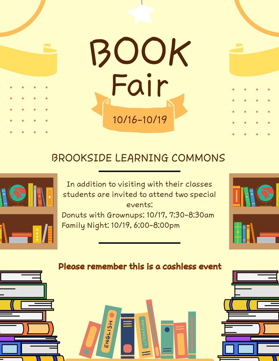 Book Fair reminder that permission forms need to be returned for students to attend.