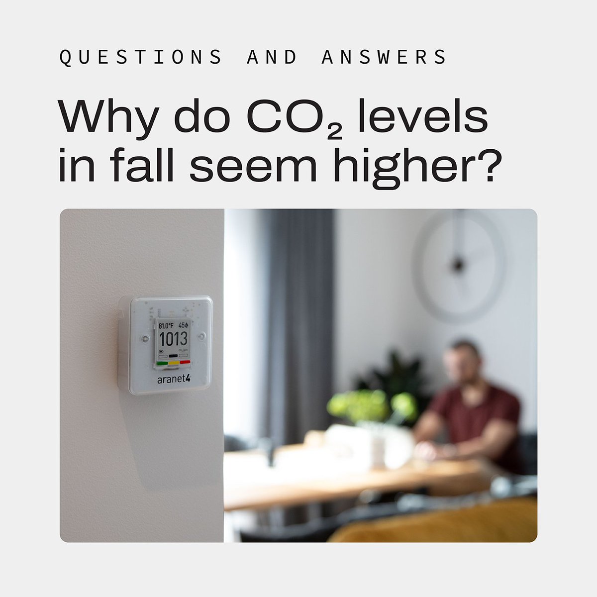 🍂📊 Noticed a spike in CO2 levels during the fall? It’s not just you! With windows closed more often and heating systems working overtime, indoor air can trap CO2. 
Keep tabs on air quality with Aranet4 HOME: shop.aranet.com/product/aranet… 

#FallAirQuality #AranetInsights #CO2Levels…