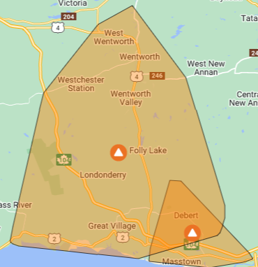 nspowerinc's tweet photo. Crews are responding to an outage affecting # TRU including Debert, Great Village, Wentworth and surrounding areas. Please visit https://t.co/cKMppFqg0n for updates and estimated time of restoration. https://t.co/ym0hfshhgu