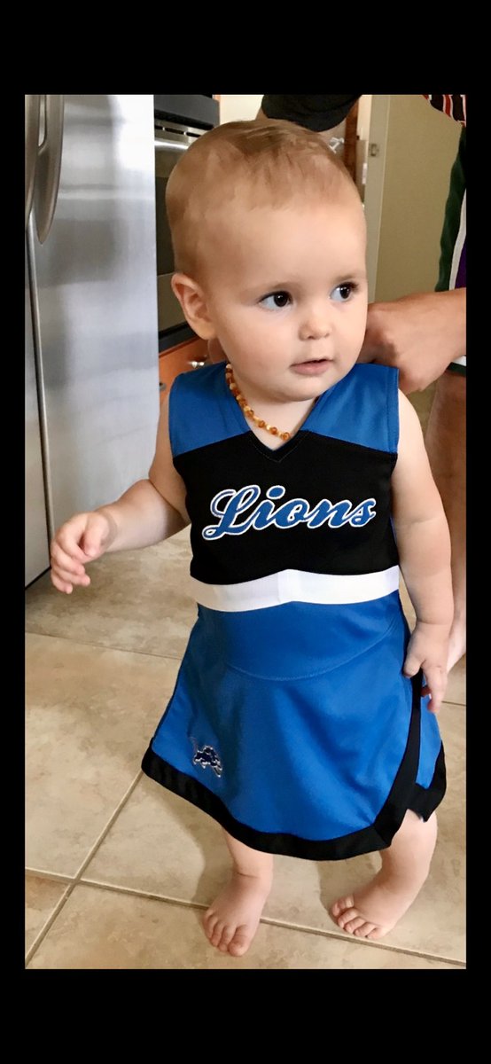 miker8181's tweet photo. @Lions @LionsPR She has been down since day one and this weekend we make the trip from Iowa to Tampa for Bella’s first Lions game in person! #GoLions #grit https://t.co/KZSDNcpvNc