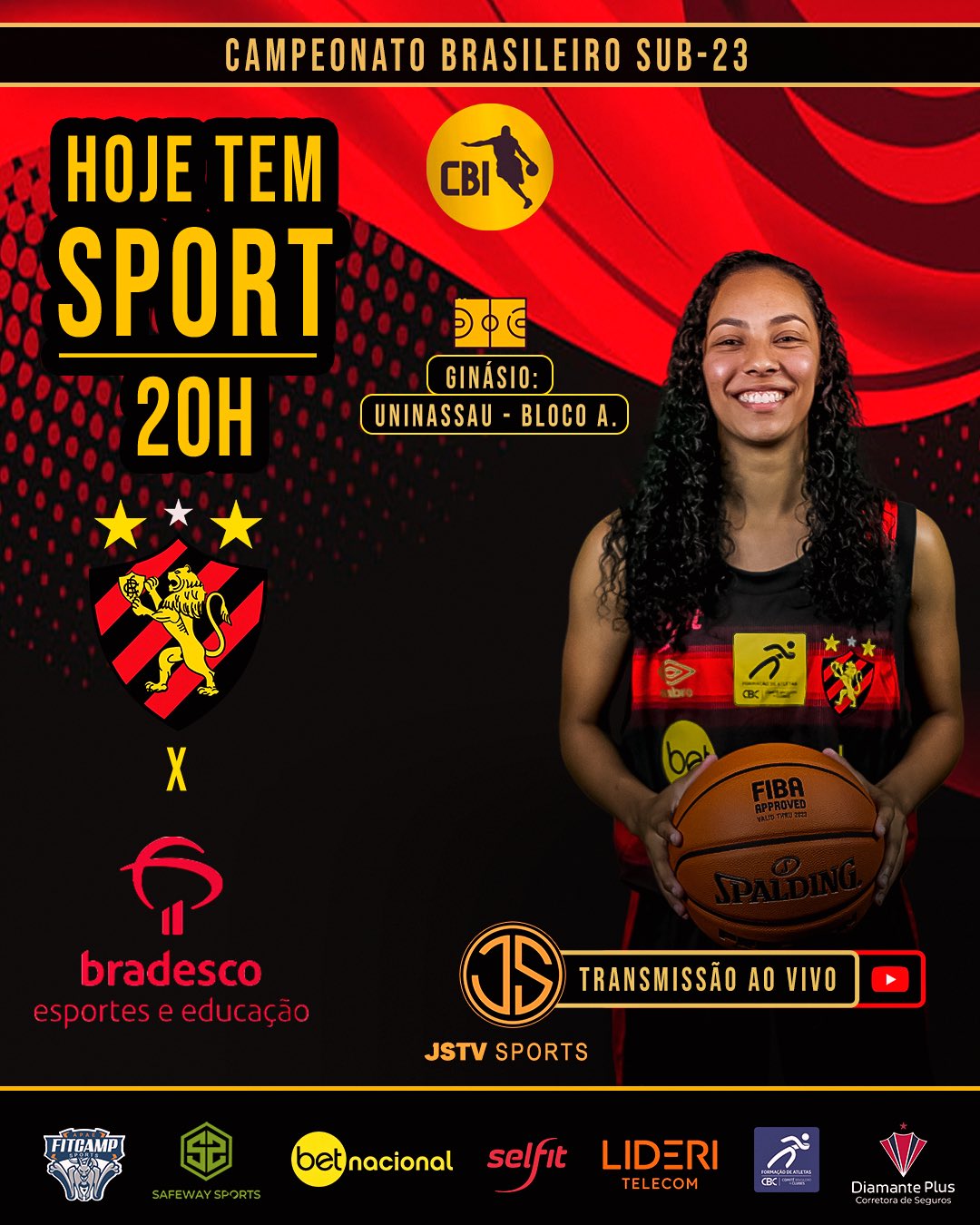 Basquete: Sport inicia disputa do Campeonato Brasileiro Interclubes Sub-23  feminino - Sport Club do Recife