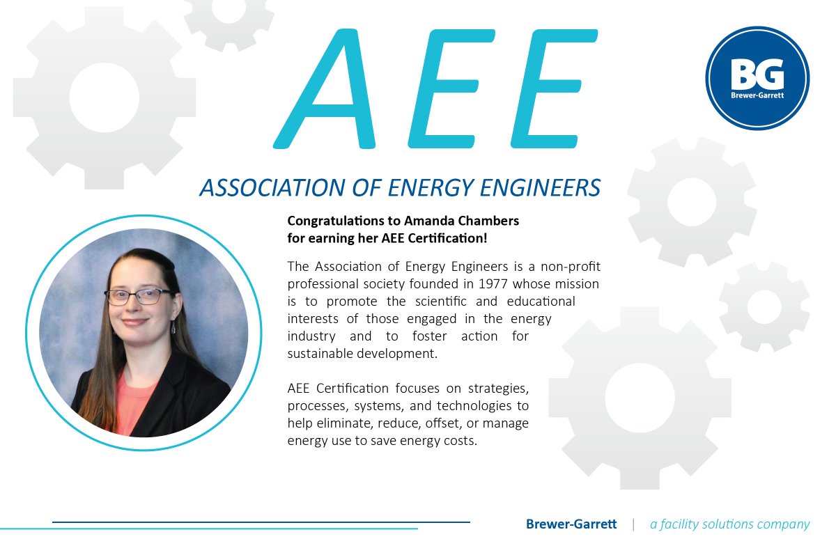 Congrats to Amanda for earning her #AEE Certification!

@AEE Certification focuses on strategies, systems, and technologies to help eliminate, reduce, offset, or manage energy use to save energy costs.

#energy #engineering #sustainability #energyefficiency #energysavings