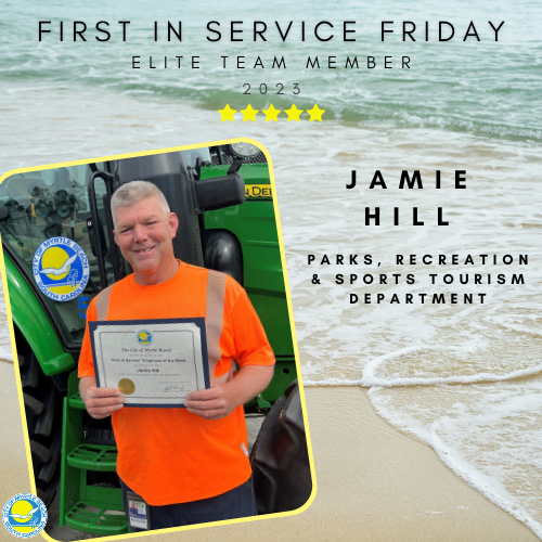 MyrtleBeachGov's tweet image. Congratulations, Jamie! #FirstinService
