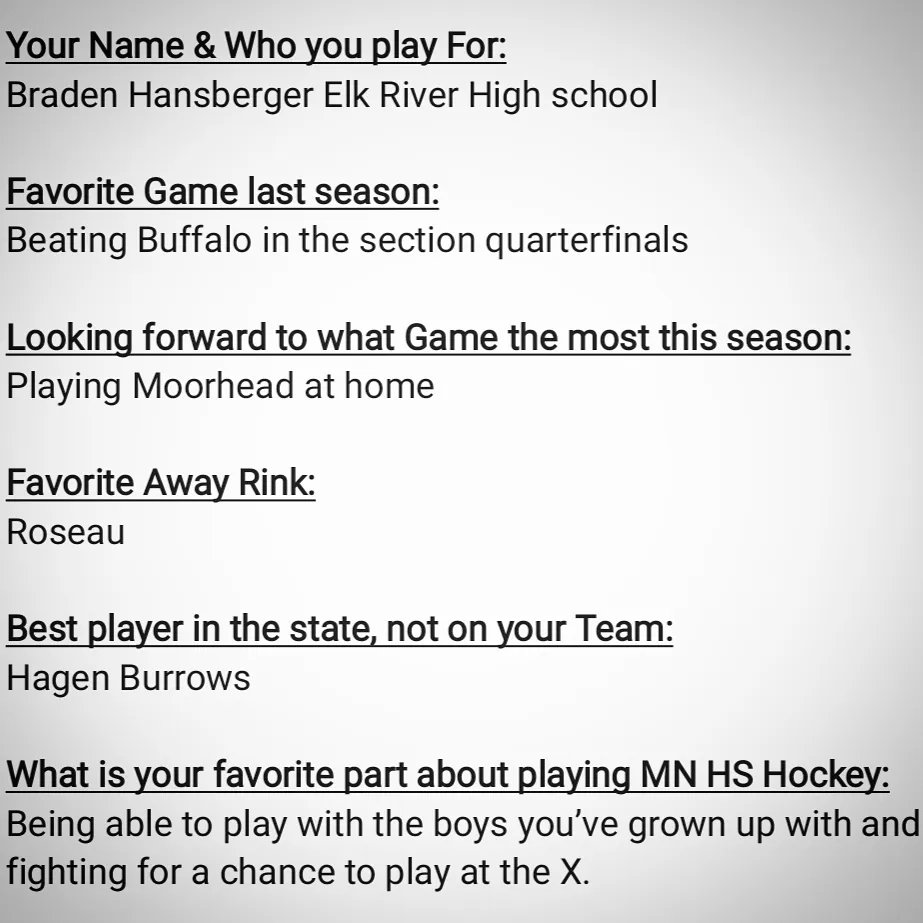 5 Fast Questionnaire with Top Point Returner on Elk River, Braden Hansberger!