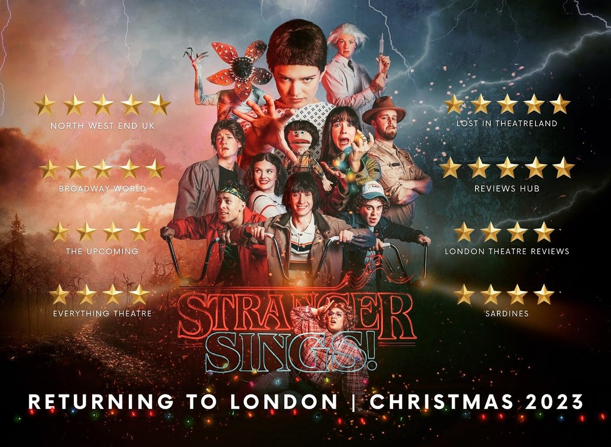 The Vaults (@thevaultslondon) on Twitter photo The portal has re-opened at <a href="/swkplay/">Southwark Playhouse</a> !!
Due to popular demand, Stranger Sings returns to London just in time for Christmas.
If you missed it before, now’s your chance.
Tickets available here: southwarkplayhouse.co.uk/productions/st…
#strangerthings #londontheatre #Christmas The portal has re-opened at <a href="/swkplay/">Southwark Playhouse</a> !!
Due to popular demand, Stranger Sings returns to London just in time for Christmas.
If you missed it before, now’s your chance.
Tickets available here: southwarkplayhouse.co.uk/productions/st…
#strangerthings #londontheatre #Christmas