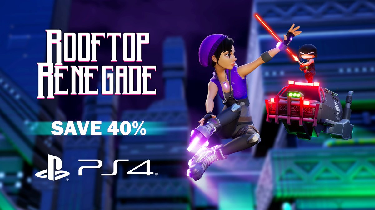 Rooftop Renegade 🎮OUT NOW🎮 (@melonheadau) on Twitter photo Save 40% off Rooftop Renegade this week on <a href="/PlayStation/">PlayStation</a> until the 26th, plus an additional 10% for Playstation Plus subscribers!
store.playstation.com/en-us/concept/… Save 40% off Rooftop Renegade this week on <a href="/PlayStation/">PlayStation</a> until the 26th, plus an additional 10% for Playstation Plus subscribers!
store.playstation.com/en-us/concept/…