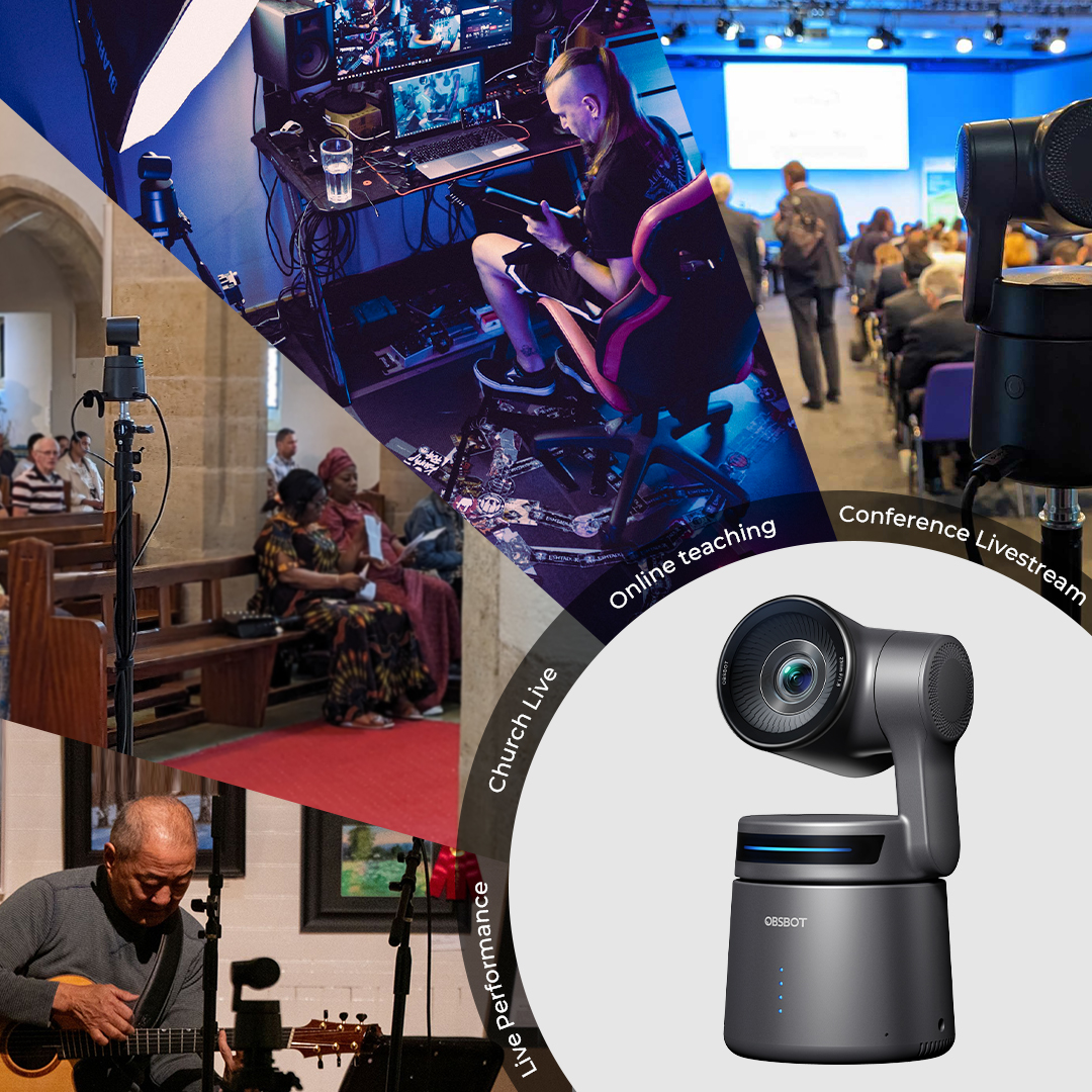 OBSBOT_Official's tweet photo. Live performance, church live, online teaching, conference livestream...
What other scenarios you want to cover with #OBSBOT_TailAir?
Share your ideas in the comments below!
#OBSBOT #streamingcamera #streamingcam #streamcam #streamers #liveperformance #churchlive #cooklive #streamingtips #contentcreators