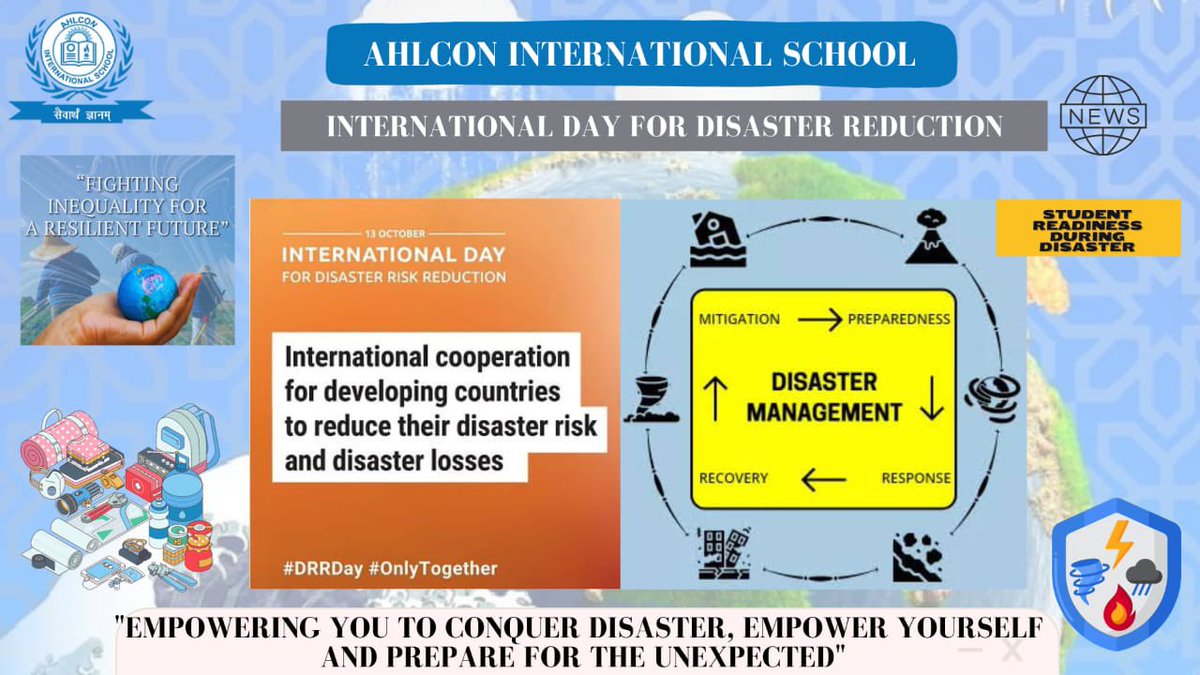 sdg4all's tweet photo. #InternationalDayForDisasterReduction sheds light on the intricate relationship between #disasters #inequality.Let’s empower ourselves,raise awareness,take collective actions to mitigate risks &amp;be prepared.#DRRDay @UNDRR @ashokkp @y_sanjay @pntduggal https://t.co/gbHaXm9tPx