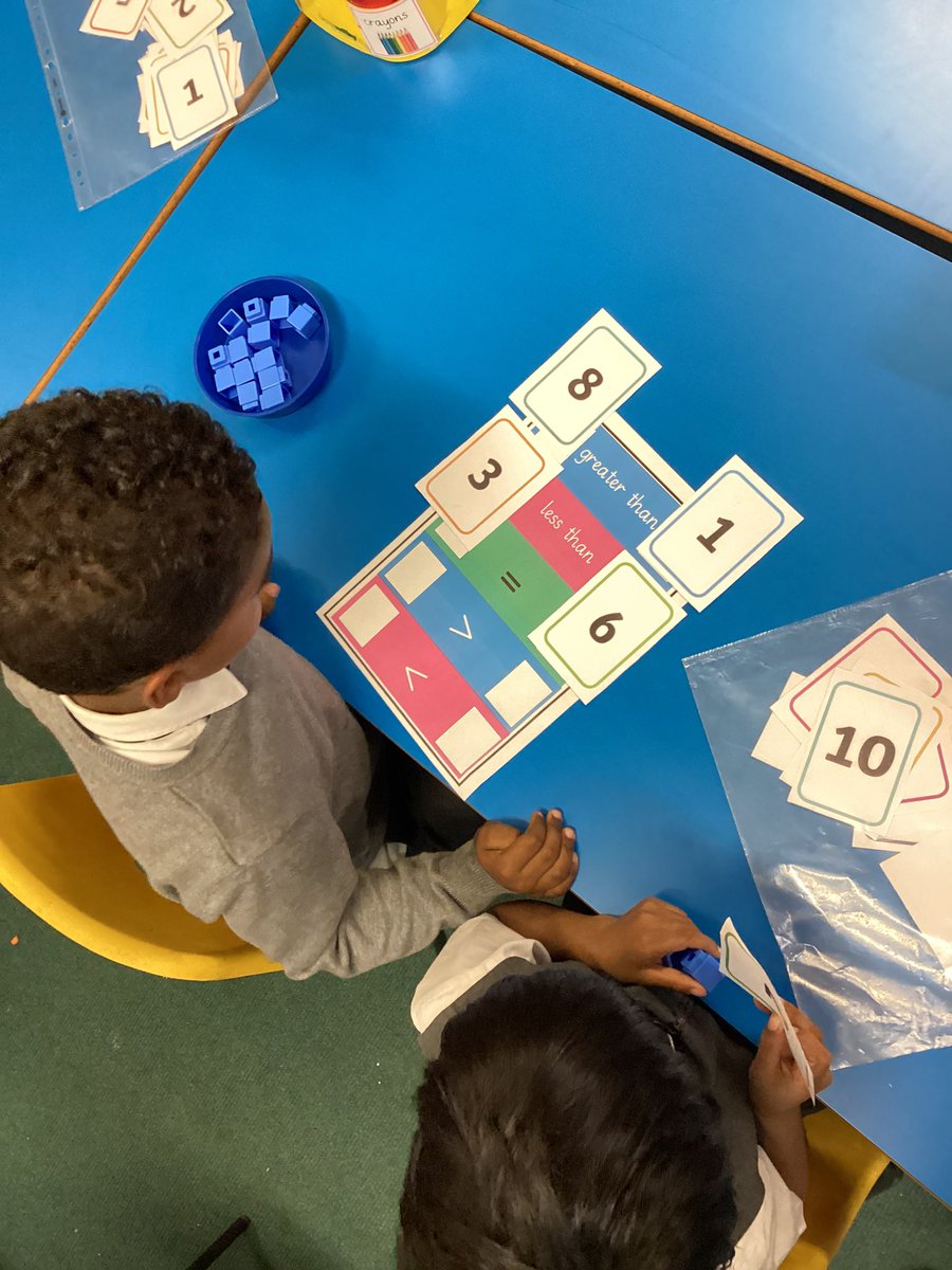 StBernsPrimary's tweet image. Year1 are busy comparing numbers #greaterthan #lessthan #equal #maths