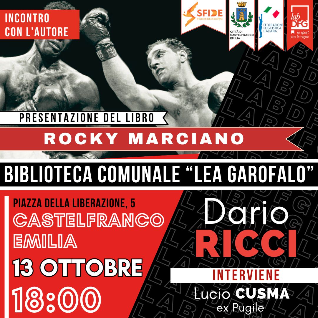 gdigiorgi's tweet photo. #13ottobre @dricci73  @LabDfg #FestivalDellaSconfitta @CastelfrancoEmi #boxe #libro #book #sfide https://t.co/ppcuyiXxFN