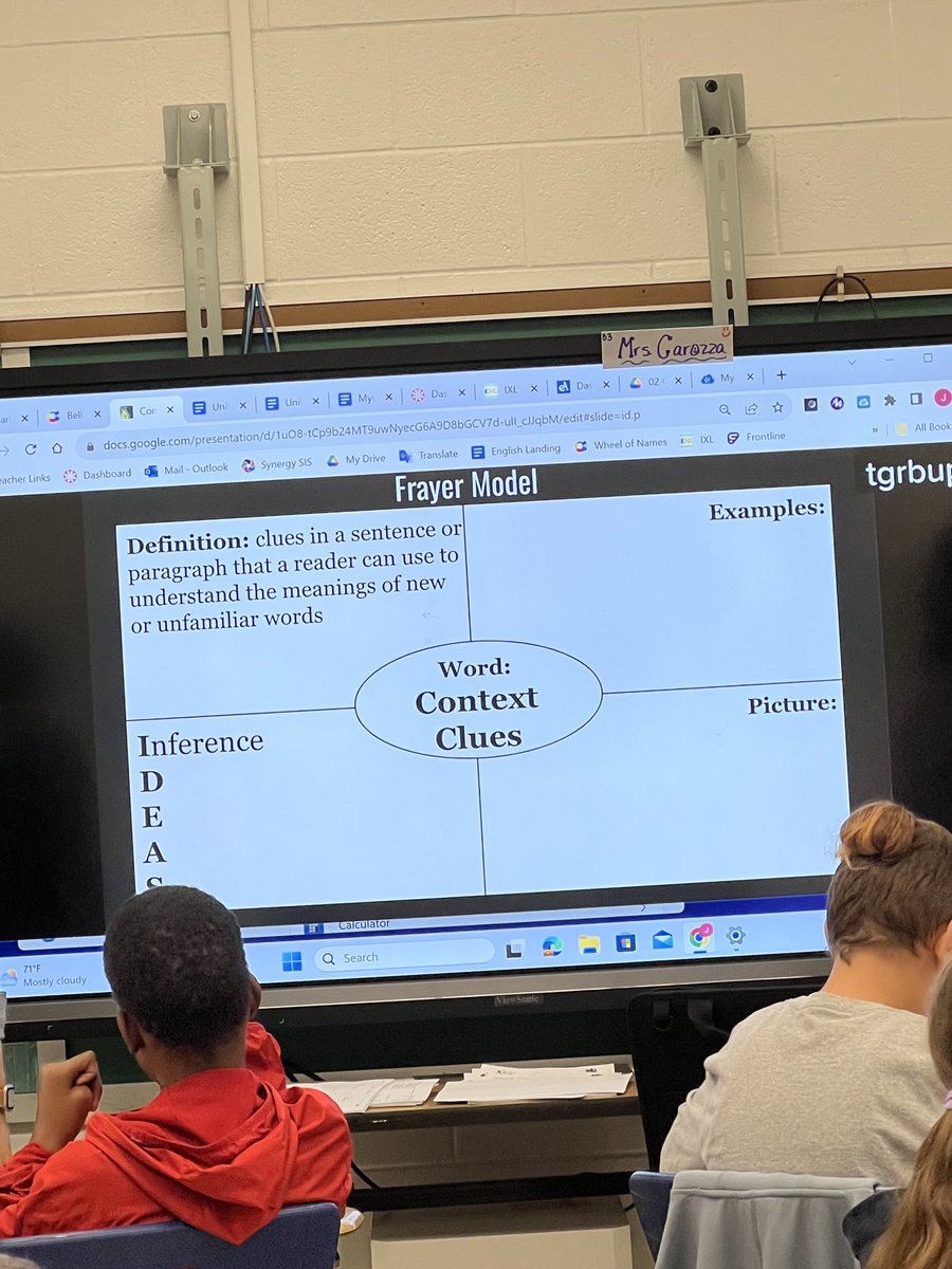 JenniferBrobjo1's tweet photo. Explicit vocabulary instruction in 6th grade classes #frayermodel ⁦@LynnhavenKramer⁩ ⁦⁦@LynnhavenMiddle⁩ https://t.co/fP82SvYFrO