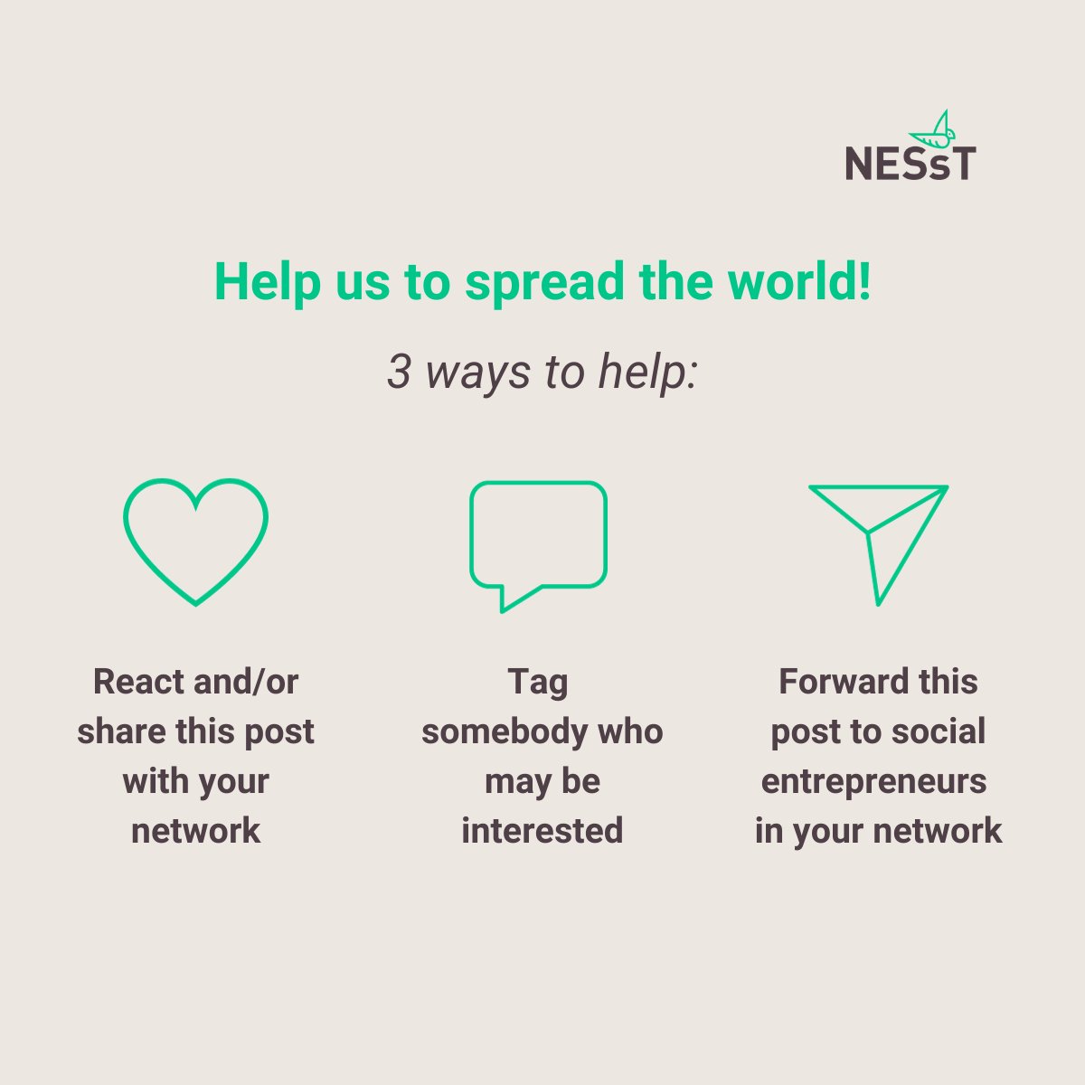 There are only 3 days left to apply to NESsT’s #accelerator programs in South America (#Brazil #Chile #Colombia #Peru ) More ➡️bit.ly/nesst_bio
#impactinvesting #impactfunds #socialentrepreneurship  #socialenterprises