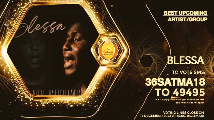 DirectorMaboko's tweet photo. Blessa is nominated with 3 nominees. 

Best Tshivenda Artist 
Blessa - 100 SATMA18

Best upcoming Artist 
Blessa - 36 SATMA18

Most voted song of the year 
Blessa - 146 SATMA18 

SMS code to 49495 

#DirectorMabokoMusic #VhembeDistrict #YoungCreatives  #DirectorMaboko https://t.co/m8ztyPb6JV