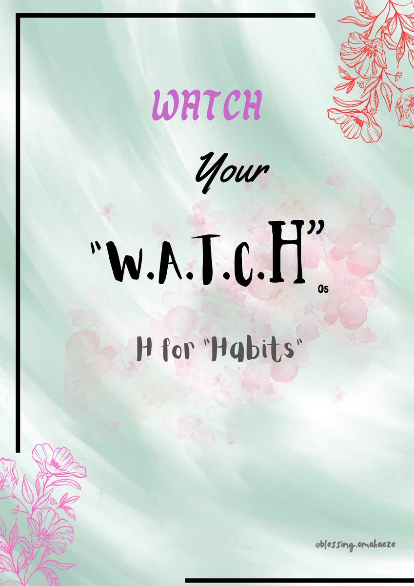 blestimpact01's tweet photo. Watch your habits.
Habits highly influence your life.
Tune in to positive habits and discard odd ones. https://t.co/L1o5KZUjUp