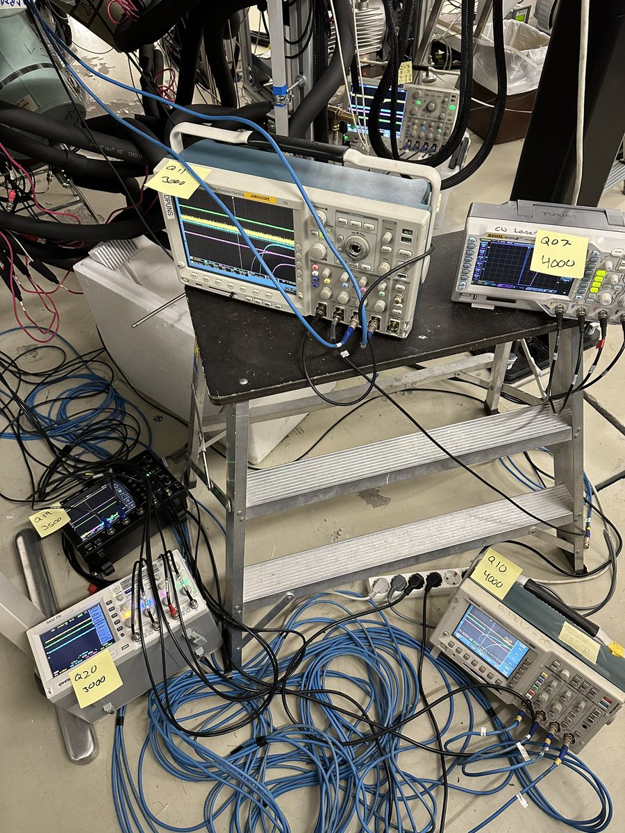 After an extended break whilst some detectors were in use <a href="/IJCLab/">IJCLab</a> - we are recommissioning JUROGAM3 and biasing the germanium detectors (6 scopes!) - also with a brand new autofill system built in-house <a href="/jyflacclab/">JYFL Accelerator Laboratory</a> #JYUnique