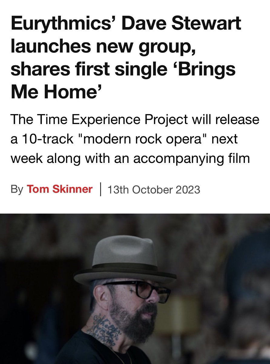 DaveStewart's tweet photo. ‘Brings Me Home’ is out now on @NME 

https://t.co/pPgSxYM8oe https://t.co/jk3gs2exo2