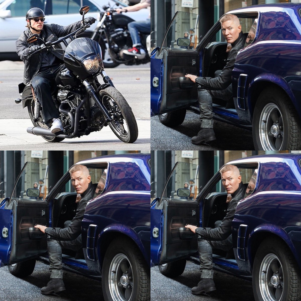 BlueFlamingos7's tweet photo. Itโs finally Friday. The wheels might be different but they help define these two boys! ๐๏ธ๐๏ธ #CharlieHunnam #JaxTeller @JosephSikora4 #TommyEgan @SonsofAnarchy @PowerAddicts1 @ForceStarz #trytocatchme #inplainsight
#testeronefueled #CharmingLife @SOAMayanAddicts
@ReaperCrew618 https://t.co/9ICzfaCFa6