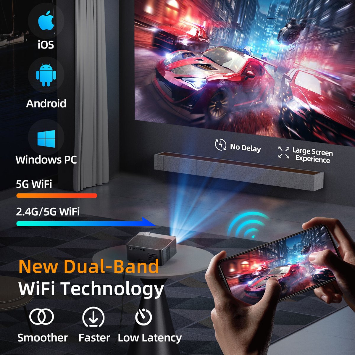 XGODY A45
WI-FI DISPLAY (wireless screen parameters): Miracast/(Android) Android wireless screen
Airplay/IOS/Apple wireless screen sharing
bit.ly/3CEmNba
#xgody #linkingpeople #projector #movie #home #theat